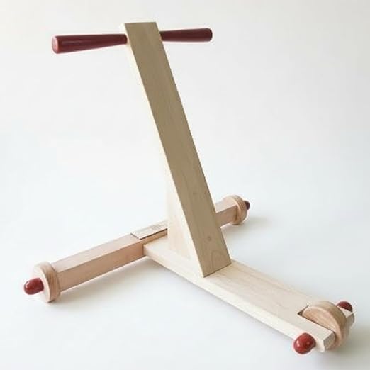 Wooden Baby Walker Natural Premium Handcrafted Push Walker for Toddlers Age 1+ Build Hand-Eye Coordination Helps Baby to Learn Walking (Premium Red)