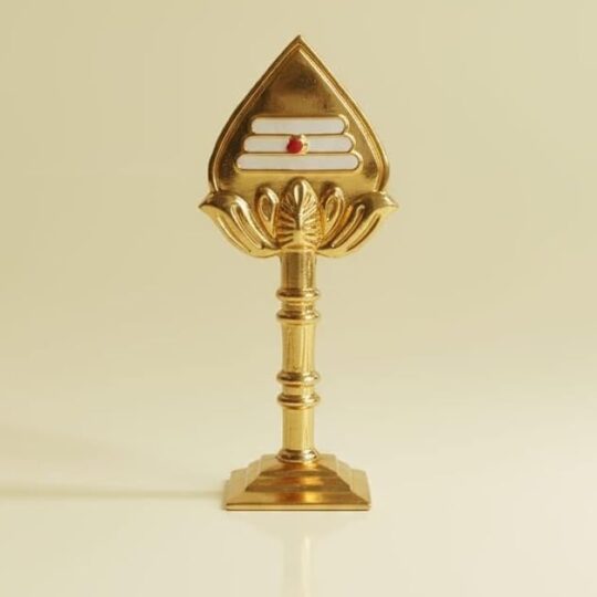 Murugan Vel with Red Bindi | Ideal for Puja, Car Dashboard & Gifting (Gold)