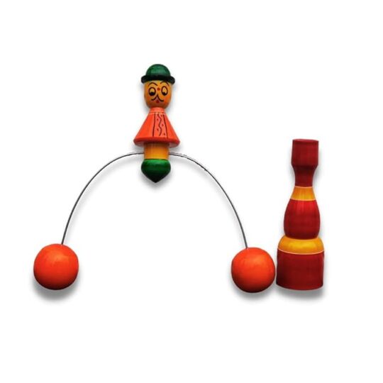 Wooden Handcrafted Balance Toy Balancing decompressive Science Psychology Home Office Decor Desk Decor Toy- Multi Color