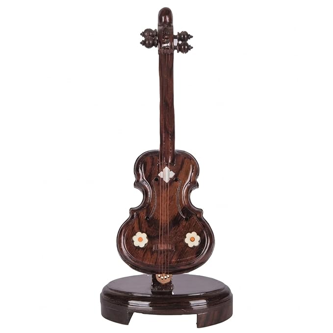 Rosewood Violin Showpiece | Premium Musical Instrument Decor | 10 Inches