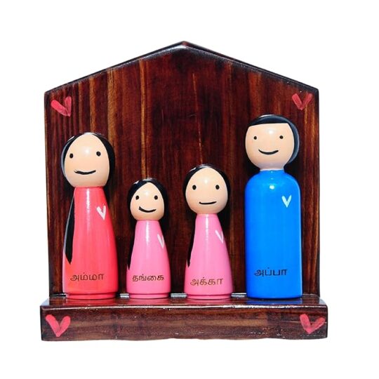Wooden Family Doll Set Tamil – 4G